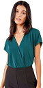 Sugar Lips womens Bodysuit blouse Teal Size Large fB[X