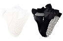 Everything Legwear Sock House Co. Bow Fishnet Anklet Socks (2 Pair) - Black and fB[X