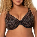 Curvy Couture Curvy Couture Womens Luxe Lace Plus Size Smoothing Bralette fB[X