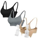 4HOW Nursing and Pumping Bra All in One Breast Pump Bra for Breastfeeding レディース