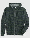 ジョニー オー johnnie-O Ranch Camo Microfleece Full Zip Hoodie Pine メンズ