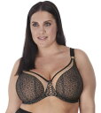 Elomi Womens Plus Size Sadie Underwire Balcony Bra Black 40HH fB[X