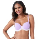 R[ Wacoal Womens Embrace Lace Contour Bra Rhapsody/White Alyssum 34G Purple fB[X