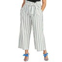 Rachel Roy C`FC RACHEL ROY NEW Women's Plus Striped Paperbag Linen Blend Casual Pants 20W TEDO fB[X