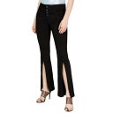 Inc INC NEW Women's Black Button-fly Midrise Slit Boot-leg Flare Jeans 18 TEDO fB[X