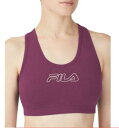 tB Fila Women's Bloom Logo Pullover Jersey Sports Bra Purple Size 1X fB[X