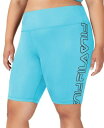 tB Fila Women's Logo Bike Shorts Blue Size 1X fB[X