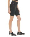 fB[P[GkC DKNY Women's Sport Printed High Waist 9 Bike Shorts Black Size Small fB[X