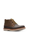 クラークス COLLECTION BY CLARKS Mens Brown Eastford Wedge Leather Boots Shoes 8.5 M メンズ