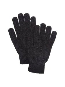 ALFANI Mens Gray Polyester Blend Slip On Ribbed Winter Gloves 