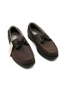 ウォータープルーフ WEATHERPROOF VINTAGE Mens Brown Benny Round Toe Lace-Up Boat Shoes 12 M メンズ