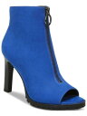 BAR III Womens Blue Cushioned Dillian Peep Toe Stiletto Zip-Up Dress Shootie 5 M レディース