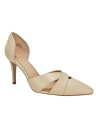 Wl RNV JOURNEE COLLECTION Womens Beige Toe Cuffed Heel Dora Stiletto Pumps 10 M fB[X