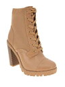 BCBG WFl[V BCBGENERATION Womens Beige 1-1/2 Platform Pilas Stacked Heel Heeled Boots 8 M fB[X