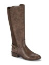 BARETRAPS Womens Brown Wide Calf Mckayla Toe Block Heel Riding Boot 9.5 M WC レディース