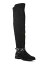 キスハグ XOXO Womens Black Buckle Accent Stretch Dress Boots Shoes 8.5 レディース