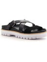 ボツキエ BOTKIER Womens Black Jupiter Round Toe Platform Slip On Leather Sandals 8 レディース