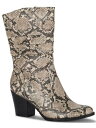 BARETRAPS Womens Beige Round Toe Stacked Heel Zip-Up Heeled Boots 7.5 fB[X