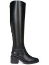 tRTg FRANCO SARTO Womens Black Vented Dorica Almond Toe Block Heel Riding Boot 7 M WC fB[X