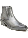 tRTg FRANCO SARTO Womens Silver Comfort Forta Pointed Toe Block Heel Booties 8.5 M fB[X