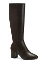 CHARTER CLUB Womens Chocolate Brown Sacaria Almond Toe Block Heel Boots 8 M fB[X