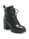 エアロソールス AEROSOLES Womens Black Pull Tab Esen Round Toe Block Heel Heeled Boots 12 M レディース