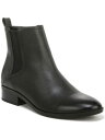 i`CU[ NATURALIZER Womens Black Goring Sampson Almond Toe Block Heel Zip-Up Chelsea 7 M fB[X