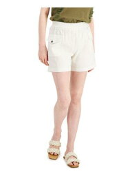 INC Womens Pocketed Elasticized Waistband Buttoned-f High Waist Shorts レディース