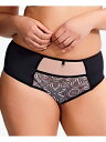 SCULPTRESSE Intimates Black Solid Everyday Brief Plus Size: 6XL レディース