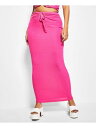 ROYALTY Womens Pink Tie Ring Hardware Pull On Maxi Cocktail Pencil Skirt L fB[X