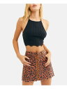 WE THE FREE Womens Brown Animal Print Mini Skirt Size: 25 fB[X