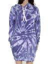 ULTRA FLIRT Womens Navy Hoodie Tie Dye Long Sleeve Short Sheath Dress Juniors M レディース