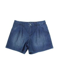 グロリア ヴァンダービルト GLORIA VANDERBILT Womens Stretch Zippered Pocketed Pleated High Waist Shorts レディース