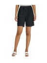 JXRbg KAREN SCOTT Womens Black Drawstring Elastic Waist Pull On Bermuda Shorts S fB[X