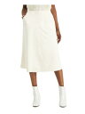 ALFANI Womens Ivory Pocketed Zippered Below The Knee Evening A-Line Skirt 12 fB[X