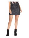 C`FC RACHEL RACHEL ROY Womens Black Faux Leather Animal Print Short Pencil Skirt XL fB[X