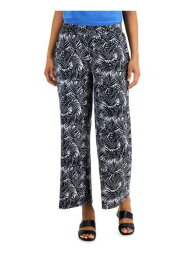 KASPER Womens Black Stretch Pocketed Pull-on Style Wide Leg Pants XS レディース