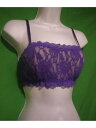 nL[pL[ HANKY PANKY Intimates Purple Floral Bandeau Bralette Bra M fB[X