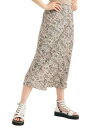 t[s[|[ FREE PEOPLE Womens Gray Printed Tea-Length Pencil Skirt 4 fB[X