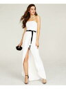 B DARLIN Womens White Sleeveless Maxi Shift Evening Dress Juniors 56 fB[X