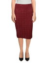 tFC}X ALMOST FAMOUS Womens Burgundy Unlined Trim Pull On Pencil Skirt Juniors M fB[X