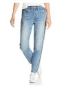 PISTOLA Womens Blue Denim Pocketed Buttoned Distressed Straight leg Jeans 27 fB[X