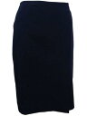 ^n TAHARI Womens Navy Stretch Knee Length Wear To Work Pencil Skirt Petites 16P fB[X