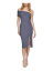 エリザジェイ ELIZA J Womens Silver Lined Cap Sleeve Below The Knee Body Con Dress 4 レディース