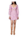 oh[ BARDOT Womens Pink Twist Front Lined Cuffed Sleeve Mini Fit + Flare Dress 4 fB[X