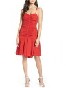 ジルスチュアート　ドレス ジル スチュアート JILL STUART Womens Red Spaghetti Strap Knee Length Sheath Formal Dress Size: 6 レディース