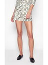 イクイップメント EQUIPMENT FEMME Womens White Printed Mini A-Line Skirt Size: 2 レディース