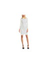 ADRIANNA PAPELL Womens Ivory Lined Long Sleeve Above The Knee Sheath Dress 2 レディース