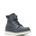 E@ Wolverine Lucky Loader 6 W080077 Mens Gray Leather Lace Up Work Boots Y