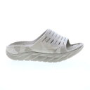 Hoka Ora Receovery Slide 1126850-DOTN Mens Gray Synthetic Slides Sandals Shoes メンズ